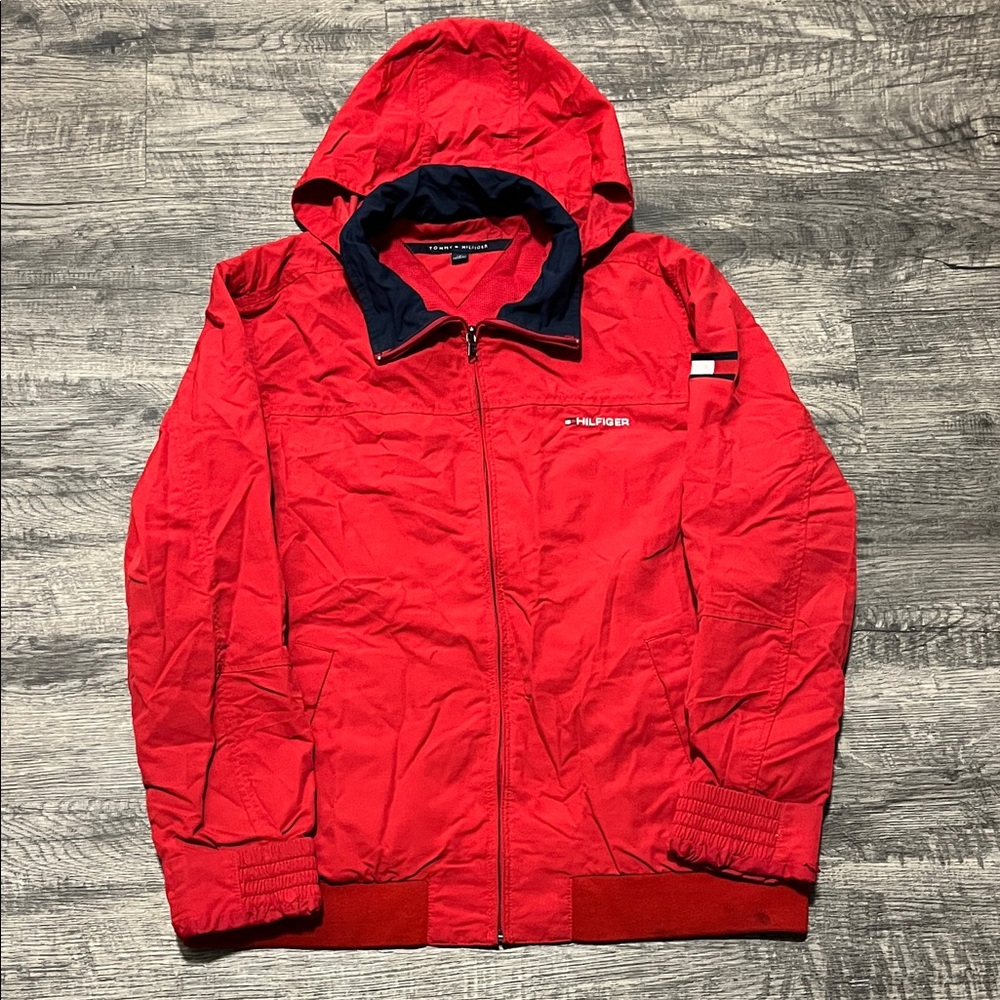 Tommy Hilfiger Red and Navy Windbreaker